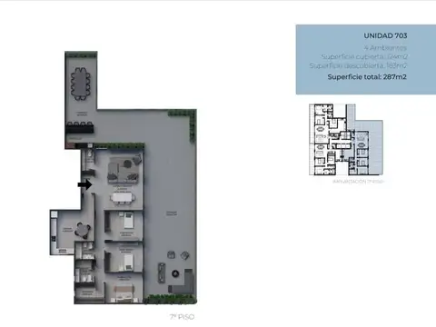 Departamento en Venta en Colegiales, USD 710.000