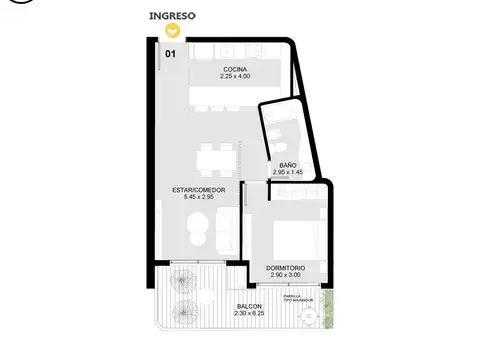 Venta departamento Abasto Rosario