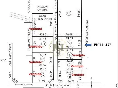 Terreno en Venta de 4000,0 m2
