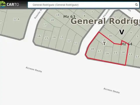 Terreno en Venta en General Rodriguez, Partido de General Rodríguez
