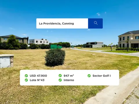 LOTE EN VENTA LA PROVIDENCIA COUNTRY CLUB CANNING