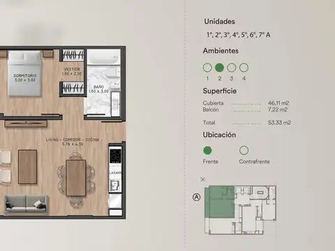 Departamento en Venta al Norte