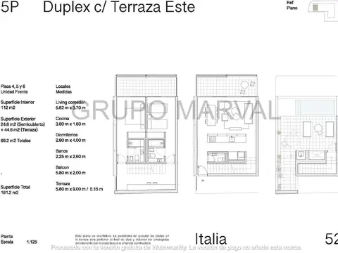 Departamento en Venta de 3 ambientes
