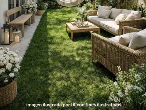 ALQUILER DEPTO 4 AMB EN PALERMO CON GRAN GALERÍA Y JARDÍN DE USO EXCLUSIVO