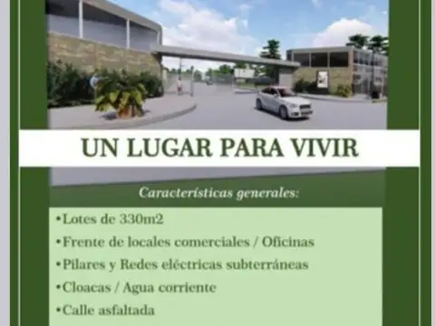 Lote sobre "La  Colorada"  barrio LOS LIRIOS con Proyecto