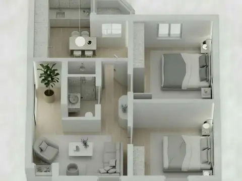 Venta de Apartamento dos dormitorios Parque Rodo