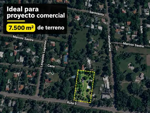 Propiedad Comercial en venta sobre Ruta 9, Funes | Terreno de 7.500 m² | Arboleda