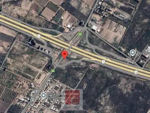 Ruta Nacional 7, Acc. Este y Ruta  provincial 33