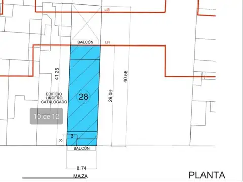 Terreno en Venta en Almagro, USD 490.000