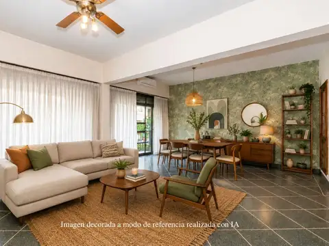 Venta piso 5 amb. balcón dep. San Telmo A. Credito