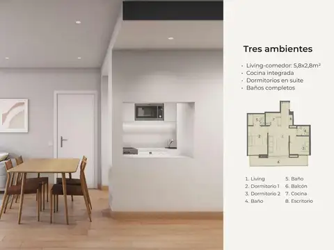 Departamento en Venta Apto profesional