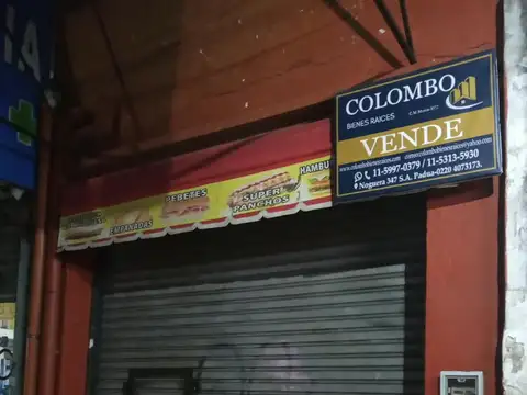 Excelente local comercial en Merlo centro, frente a la estaciòn