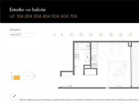 Departamento en Venta en Palermo, USD 117.000