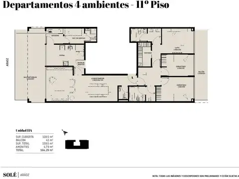 Departamento en Venta con 1 cocheras