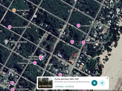 Venta Lote Mar Azul  a 300mt del Mar y del centro 