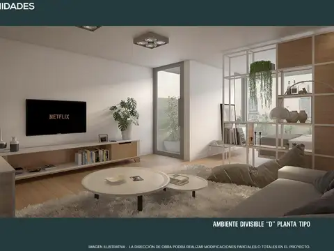 Departamento en Venta de 1 dormitorio