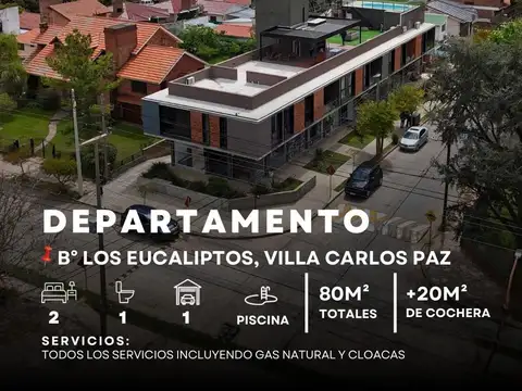 Departamento 2 Dormitorios C/Cochera Y Pileta A Mts De La Costanera Los Eucaliptos, Villa Carlos Paz