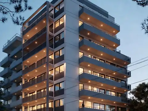 2 ambientes a estrenar en Caballito muy luminoso con balcón amplio y garage propio en planta baja.
