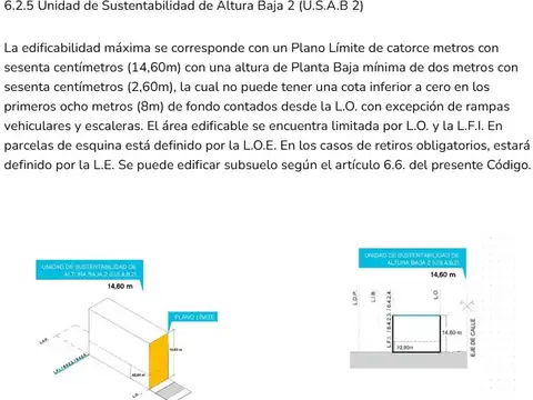 LOTE 8.66x18 - POSIBILIDAD DE CONSTRUIR PB + 4 PISOS