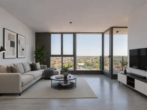 Venta 2 Ambientes piso alto con toilette y Cochera en Torre – Vista Panorámica – Olivos