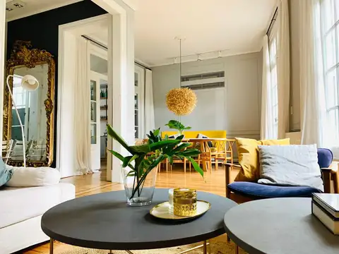 Departamento en alquiler, 5 ambientes en Recoleta, reciclado, con parrilla