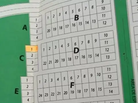 Terreno en Venta 41,50  mts Fondo