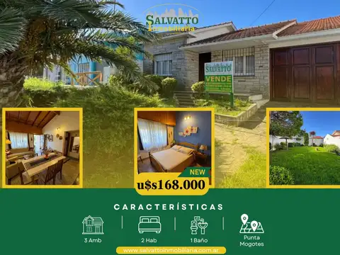Chalet 3 ambientes en Punta Mogotes