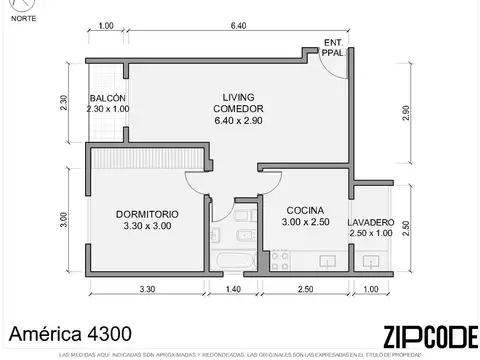 Departamento en Venta de Monoambiente
