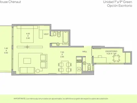 Departamento en Venta en Las Cañitas, USD 262.098