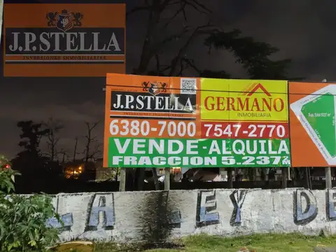Fracción Industrial/Comercial  5237 m² frente a 3 calles - Villa Luzuriaga