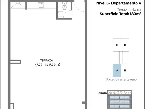 Departamento en Venta de 3 ambientes