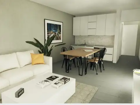 Departamento 2 ambientes con 1 baño