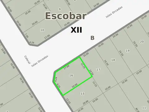 Lote en venta | Gelves e Islas Orcadas | Escobar. FINANCIACION
