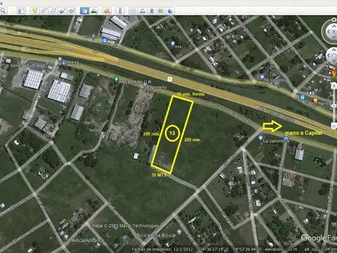 Terreno en Venta en General Rodriguez, USD 1.300.000