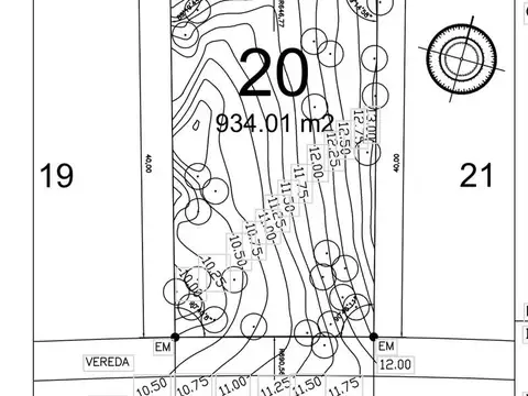 Terreno en Venta 40  mts Fondo