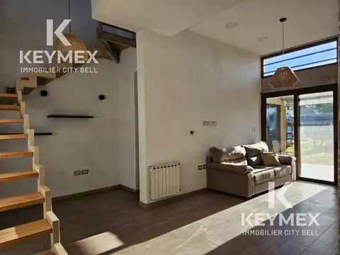 Casa 2 ambientes con 2 baños