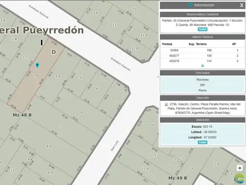 Terreno en Plaza Mitre