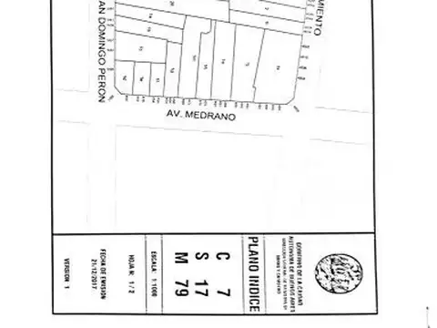 Terreno en Venta 44  mts Fondo
