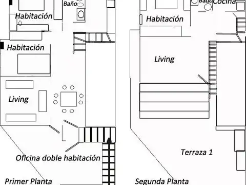 Depto Tipo Casa en Venta de 7 ambientes