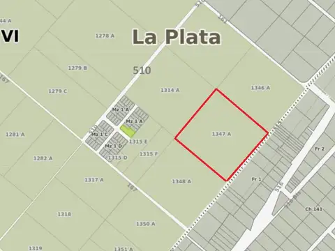 Terreno en Venta 291  mts Fondo