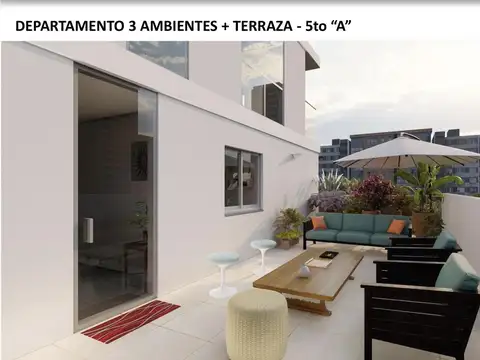 Venta Departamento 3 ambientes Caballito con balcón terraza