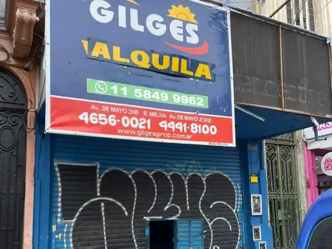 Alquiler  Local en  Ramos Mejia  Buen Estado a Mts. de Av. Rivadavia y Av. de Mayo