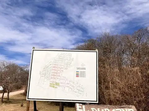 La Caldera. El Durazno. Mza 18. Lote 100