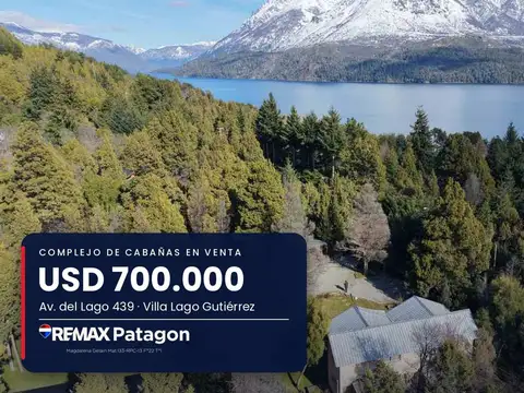 Venta complejo 7 unidades, bariloche-villa lago g