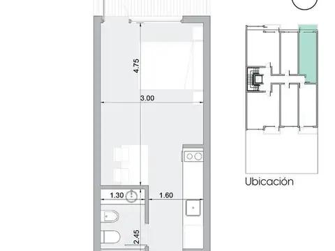 Departamento en  pozo en venta