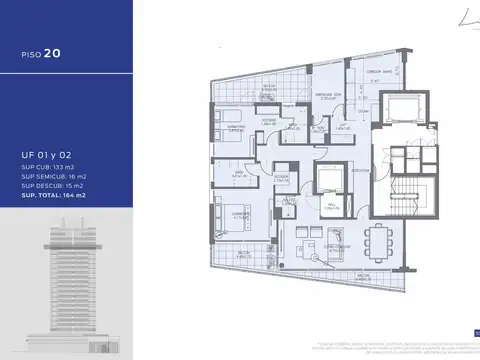 Departamento en Venta en Palermo, 4 ambientes a estrenar de 195,42 m2