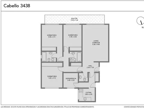 Departamento en Venta en Palermo Chico, USD 349.000