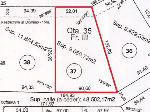 Terreno Fraccion  UF37 en Venta, Parque industrial, Moreno, G.B.A. Zona Oeste