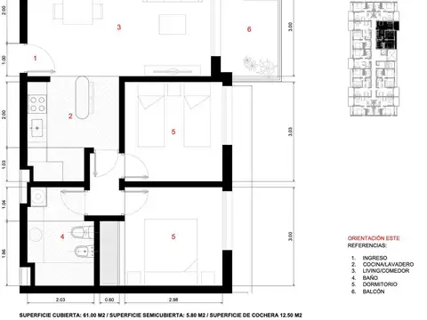 Departamento en Venta de 2 dormitorios