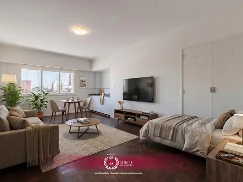 Venta departamento monoambiente 29M² al contrafrente en San Cristóbal reciclado a nuevo